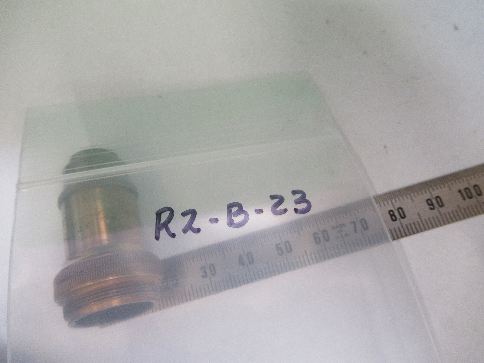 ANTIQUE LEITZ APO 8mm OBJECTIVE RARE MICROSCOPE PART AS PICTURED R2-B-23