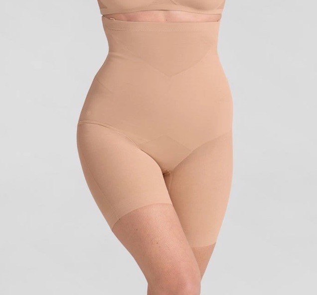 Honeylove Womens Super Power Short HLSW03 Tan Size 2X Shapewear No Straps