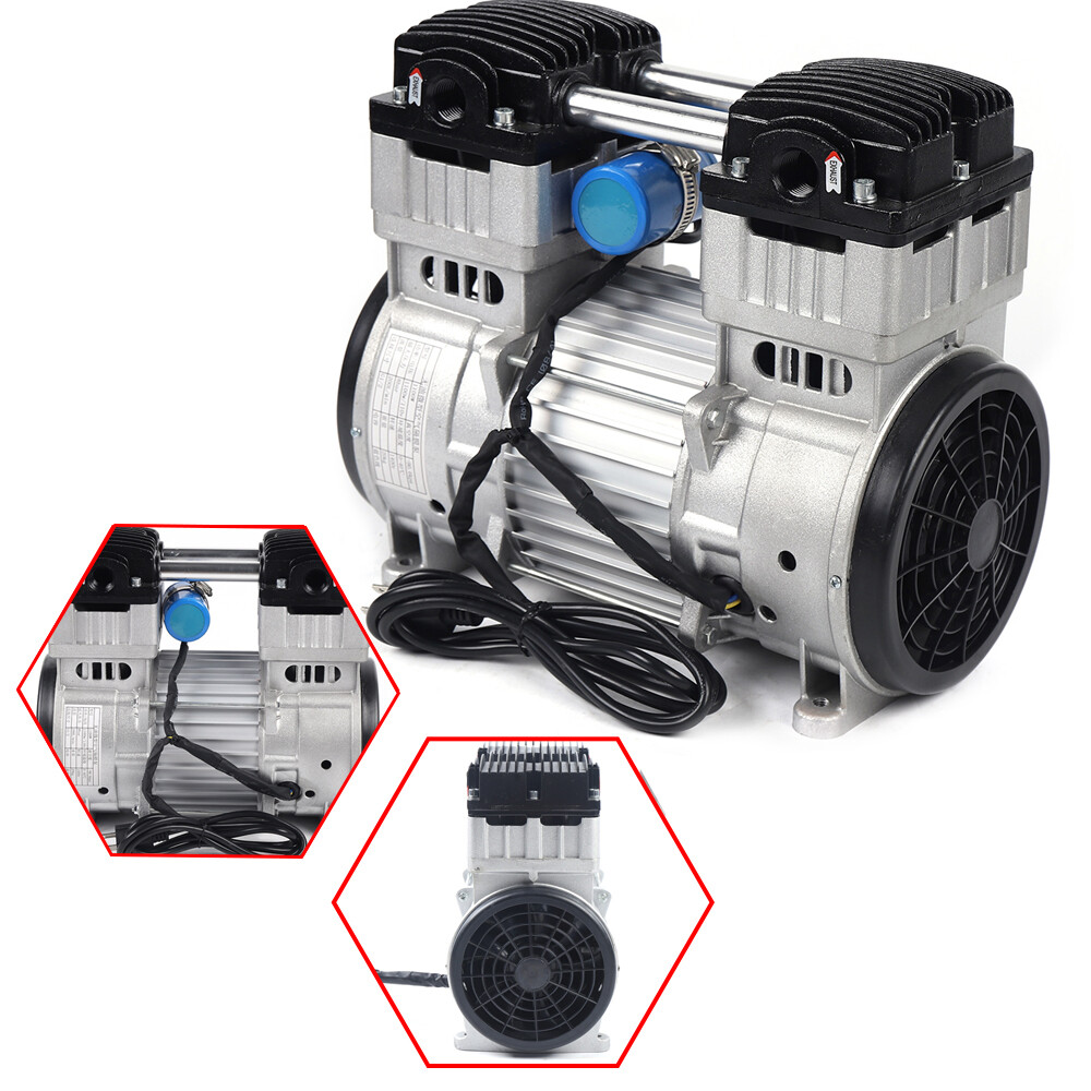 1100W 7CFM Silent Air Pump Compressor Head Small Air Mute Oilless Vacuum Pump