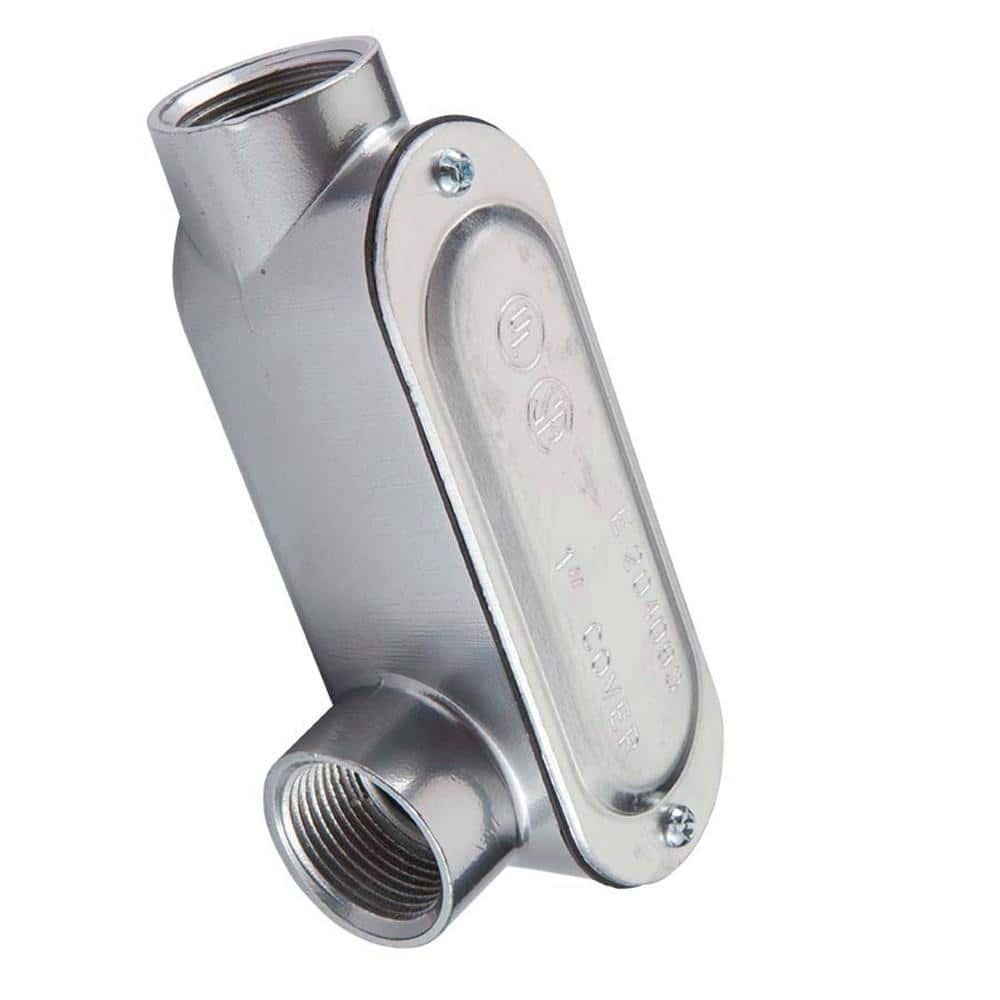 Halex 1 in. Rigid Type LL Threaded Conduit Body with Cover and Gasket