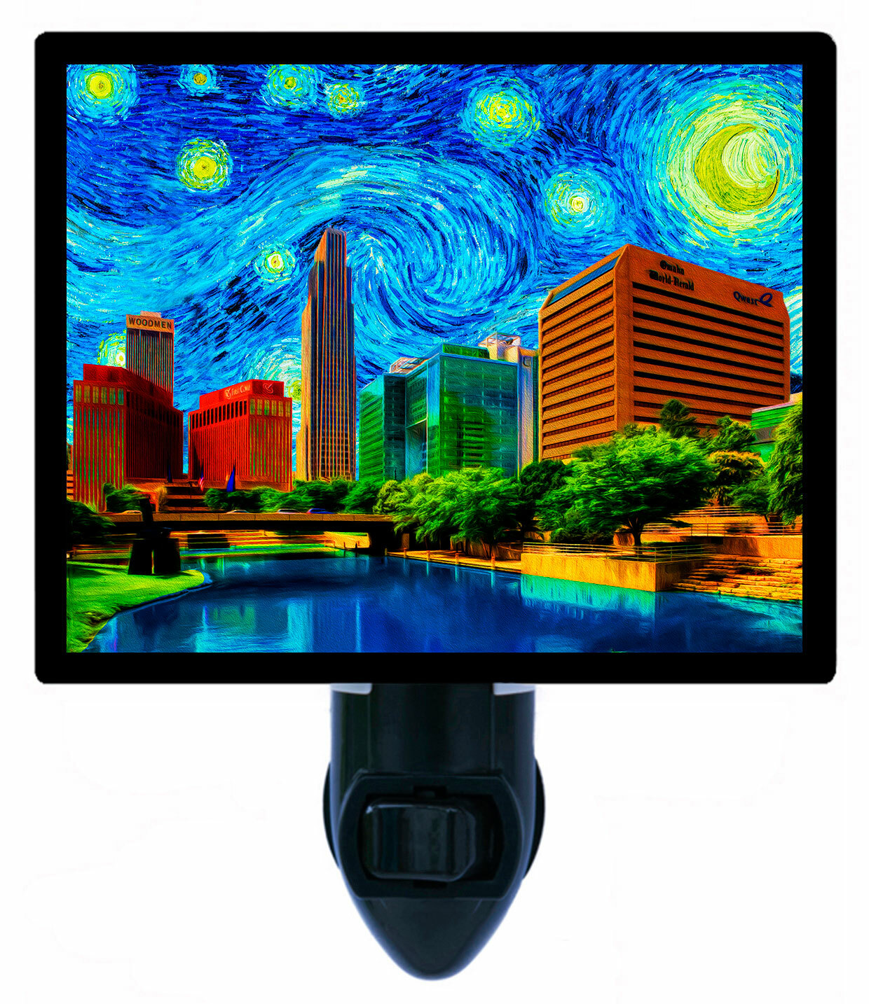 Vincent Van Gogh Decorative Photo Night Light, Omaha Starry Night