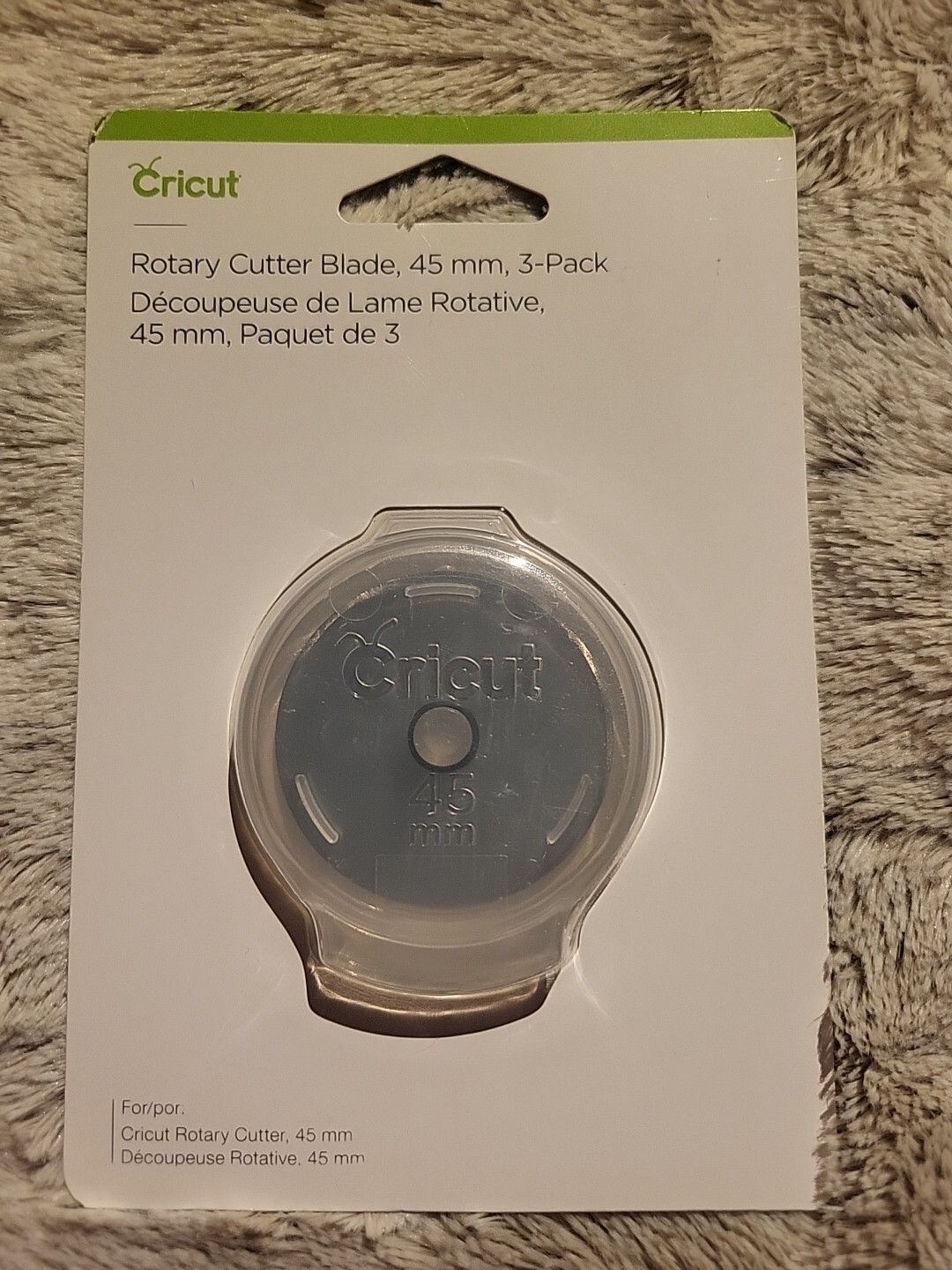 Cricut Rotary Cutter Blade, 45 mm, 3-Pack, Carbon Alloy Steel #: 2005023