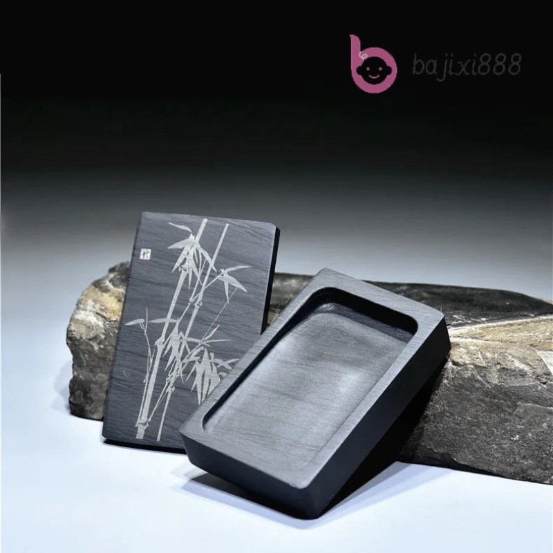 Natural Inkstone Chinese Pen Holder Paperweight Calligraphy Painting Tool
