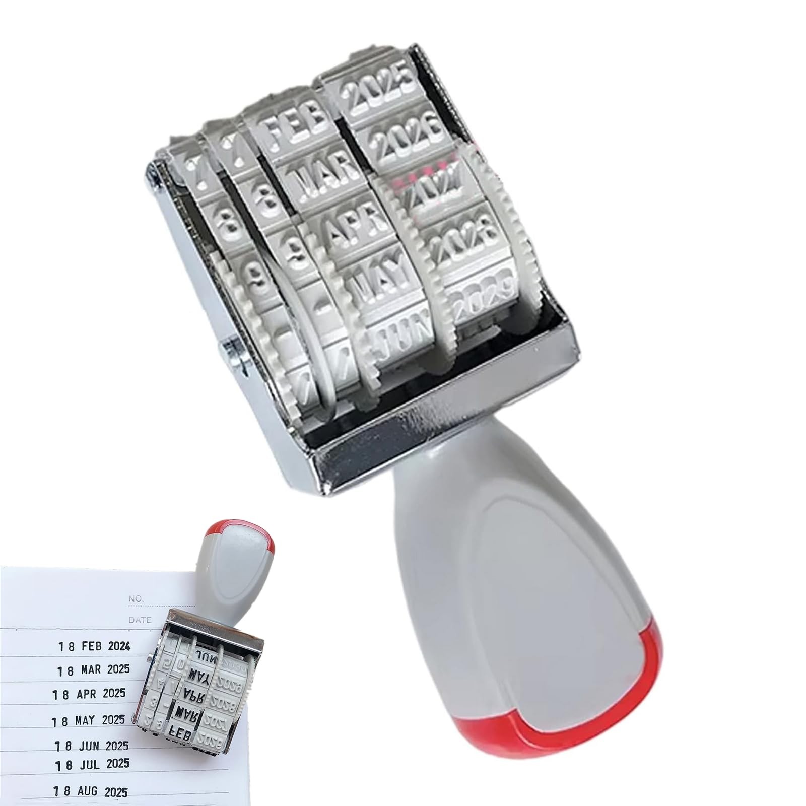 Rubber Stamp Line Dater Office Rotating Self Inking Scrapbooking Tool