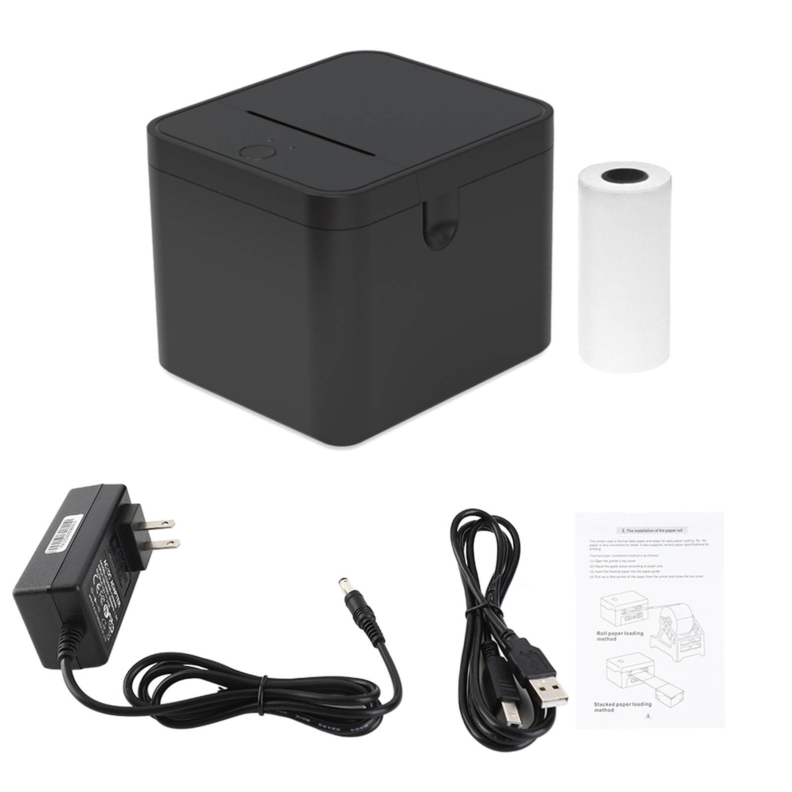 58mm Receipt Printer POS Printer USB+BT Desktop Direct Thermal Printing