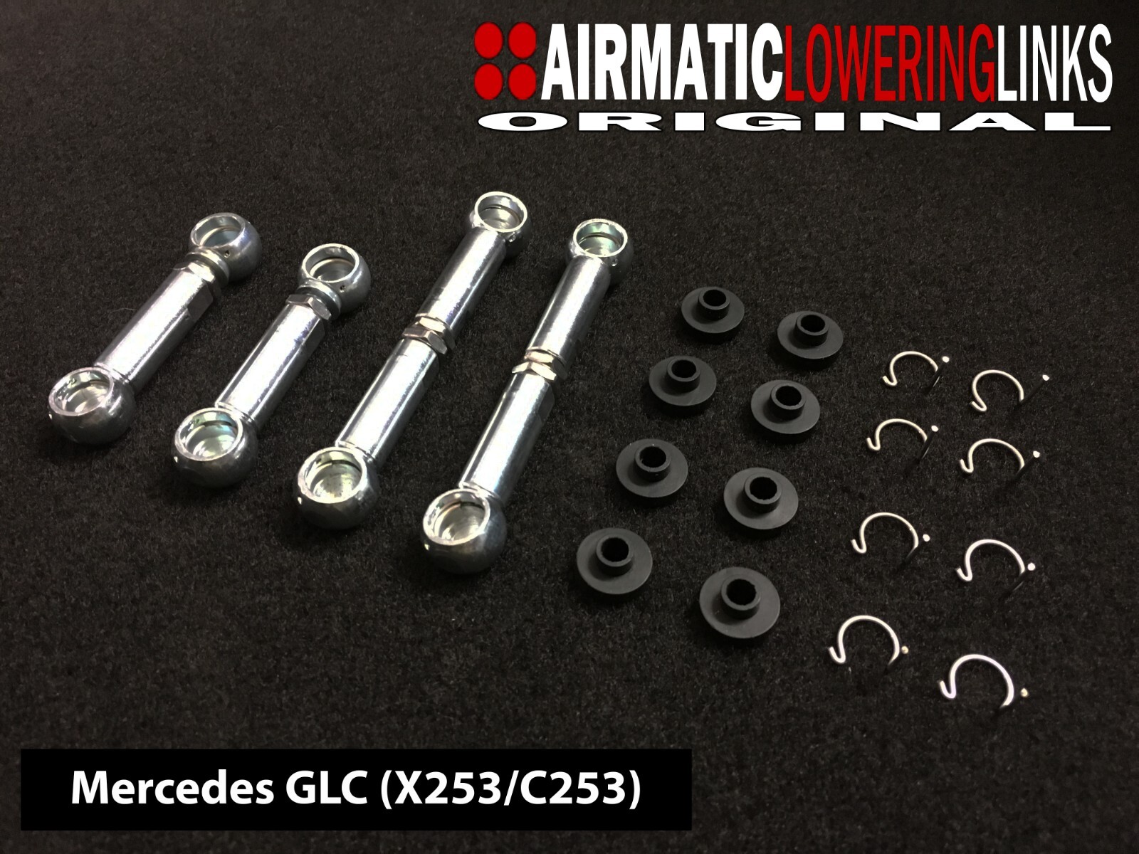 MERCEDES GLC LOWERING LINKS (X253/C253) PREMIUM FULLY ADJUSTABLE LINKS MODULE