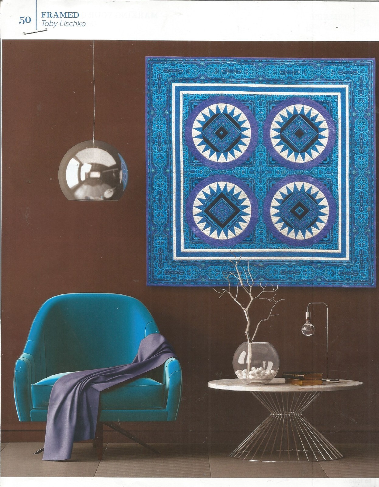 E0347 FRAMED WALL HANGING QUILT PATTERN/INSTRUCTIONS