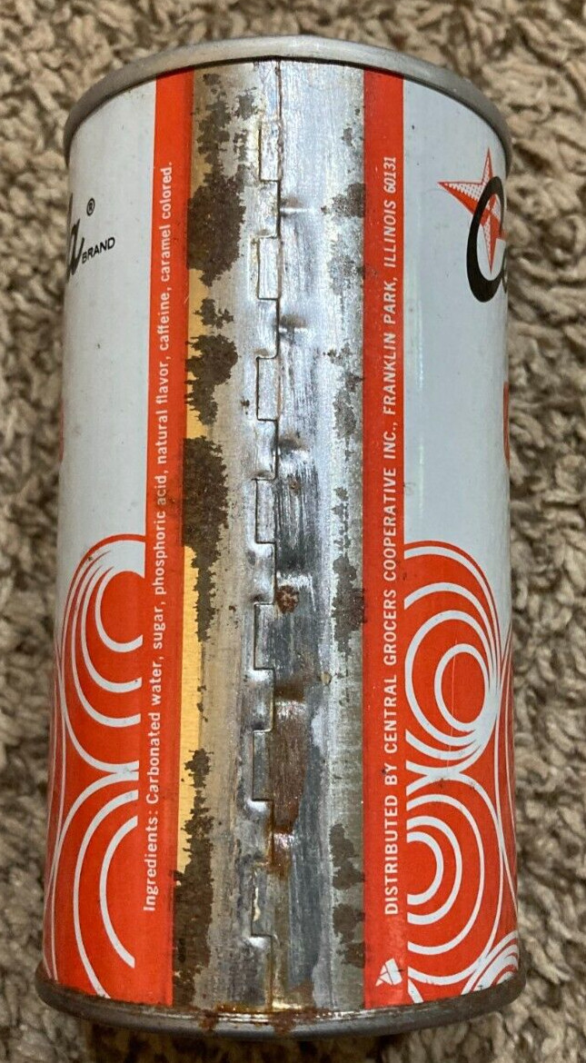 VINTAGE CENTRELLA COLA - SODA PULL TAB STEEL CAN