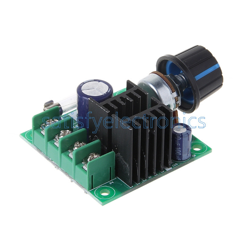 10A 9V~50V PWM DC Motor Speed Control Switch Controller Volt Regulator Dimmer