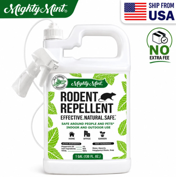Mighty Mint Rodent Repellent, 130 fl. oz. NEW