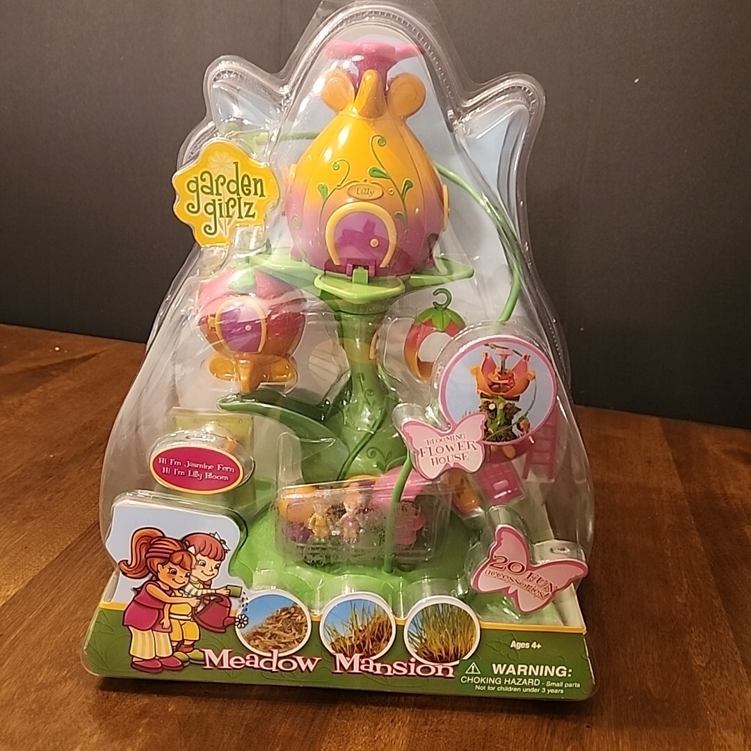 Garden Girlz MEADOW MANSION Lily Bloom Jasmine Fern Grow Seeds Educational Craft