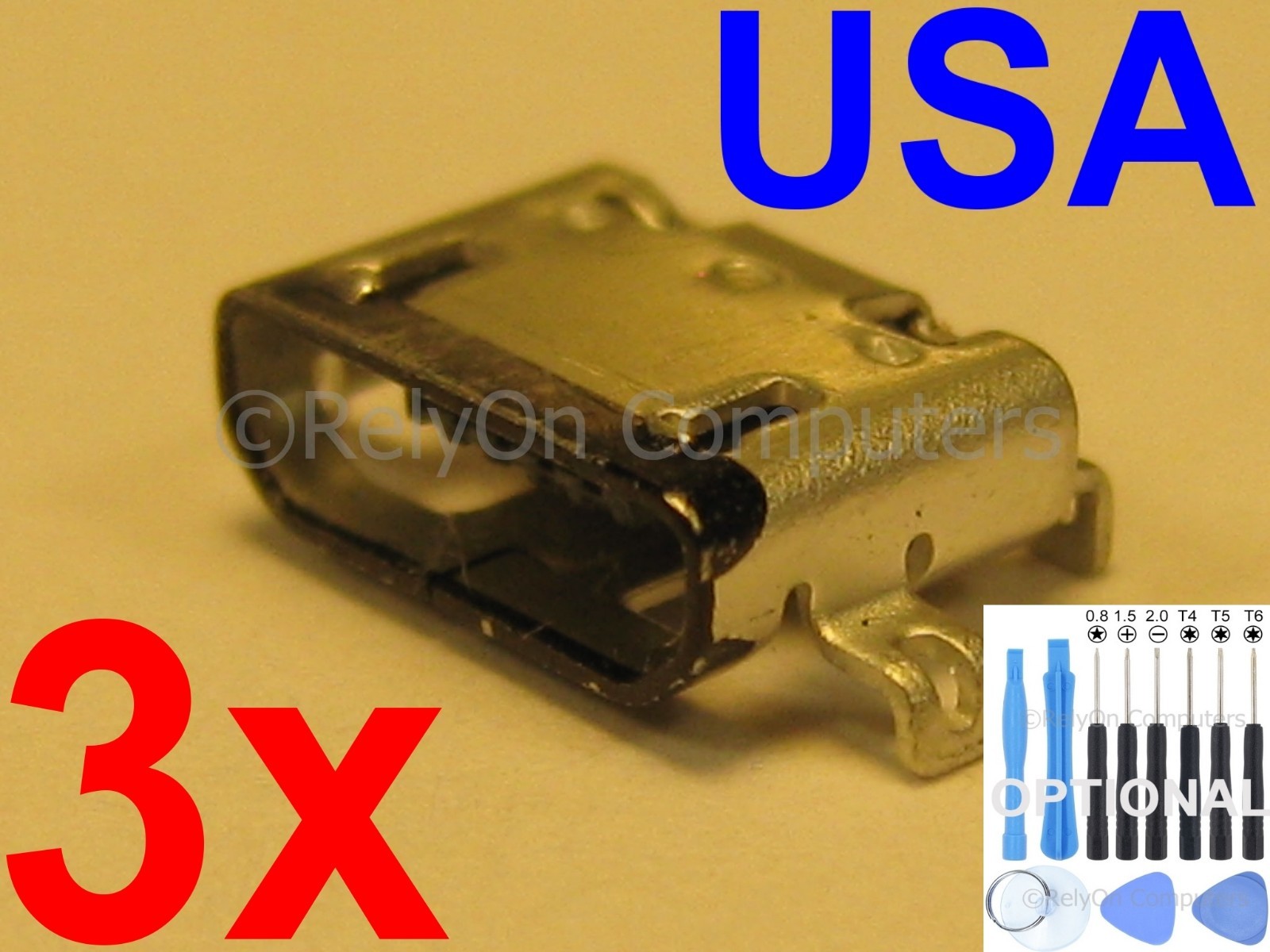 3x Micro USB Charging Port Sync For Motorola Moto X Pure Edition 2015 XT1575 USA