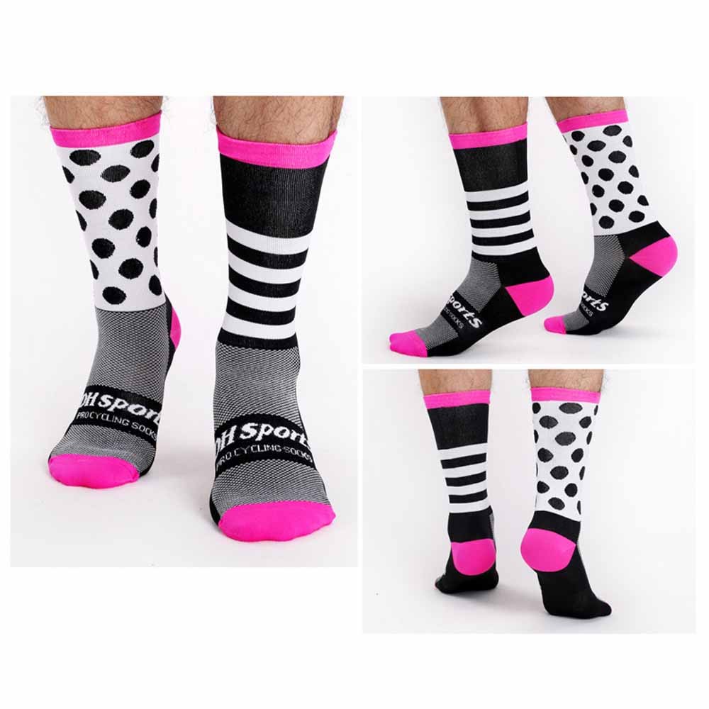 Men Women Cycling Sports Ankle Socks Road Riding Bicycle Breathable Socks Black