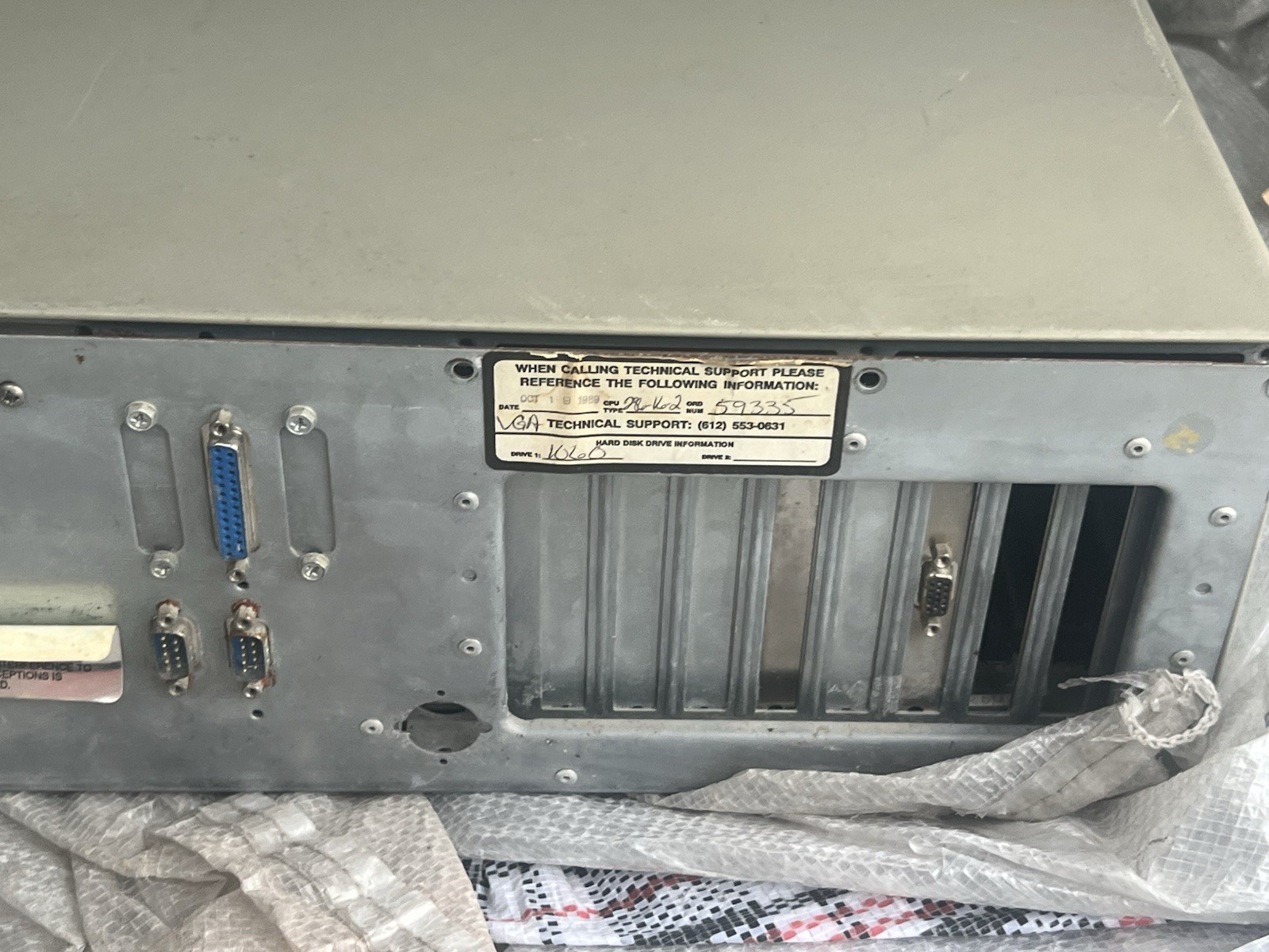 Vintage Northgate computer CPU Shell components floppy as is untested