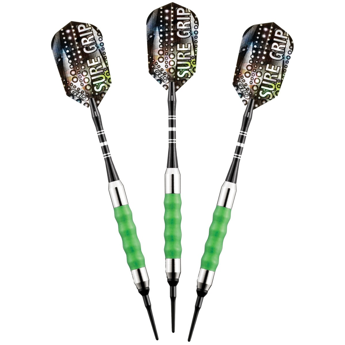 Viper Sure Grip Soft Tip Darts - Dartboard Game Accessory - Green - 18 Grams