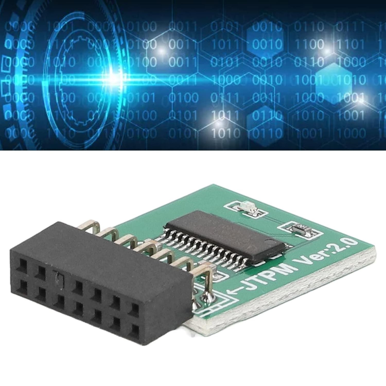 MSI TPM 2.0 Module for Win11 - Green Encryption Board, 14 Pin LPC Interface