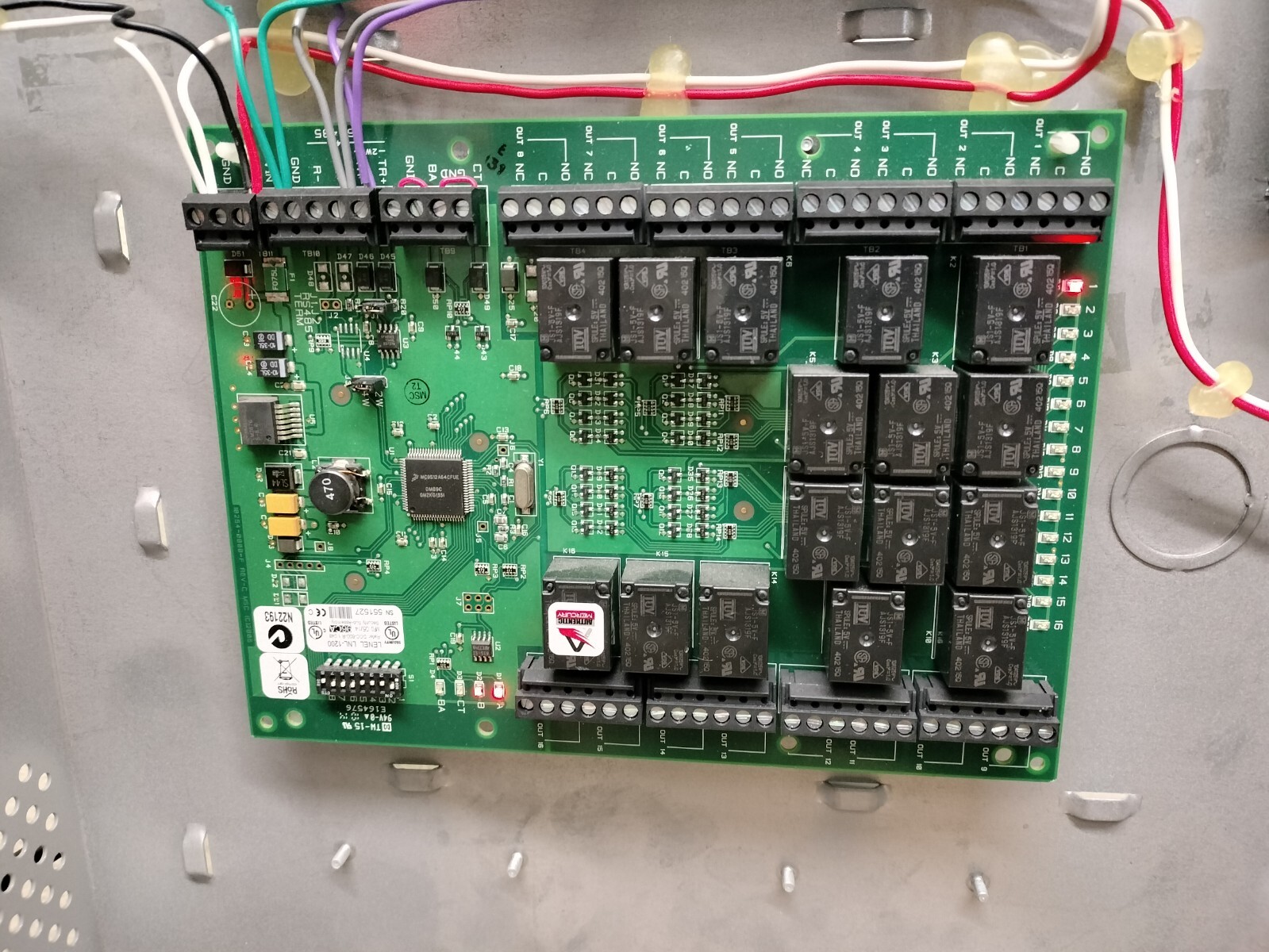 LENEL LNL-AL600ULX-4CB6 Access Control Power Supply Panel Enclosure w/ MODULES