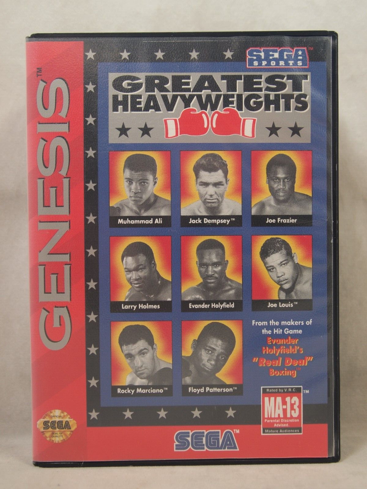 Greatest Heavyweights Case (SEGA Genesis) Authentic BOX ONLY