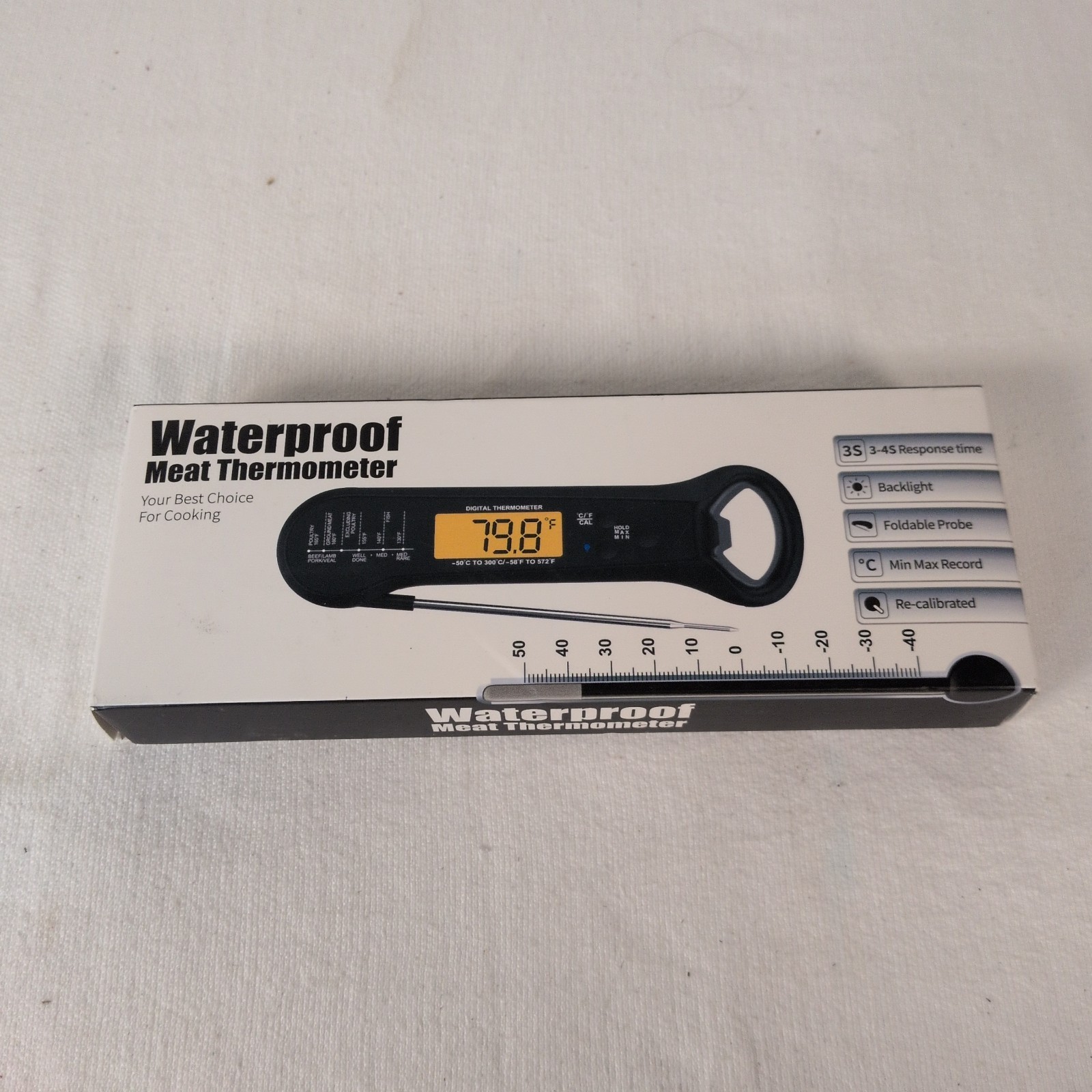 Water Proof Meat Thermometer Digital Instant Read Food Thermometer for Cooking