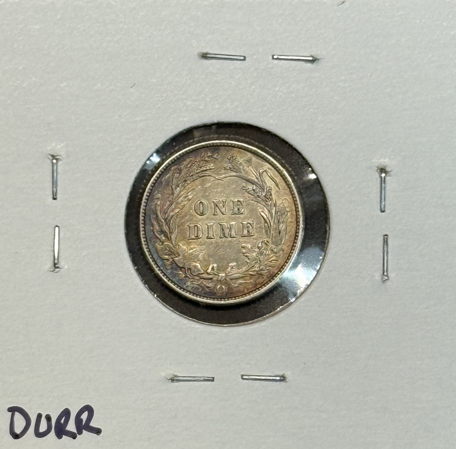 1896-O Barber Dime, MS+ (11466). Key Date.