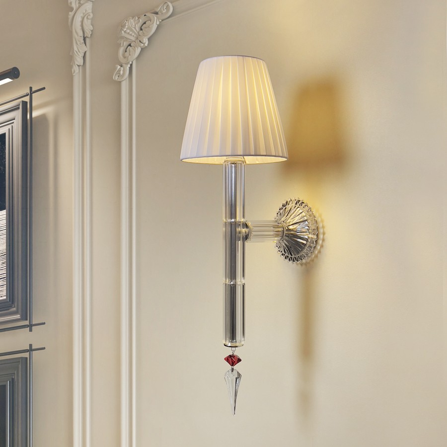 Minimalist Decoration French Light Luxury Bedroom Bedside Crystal Wall Lamp