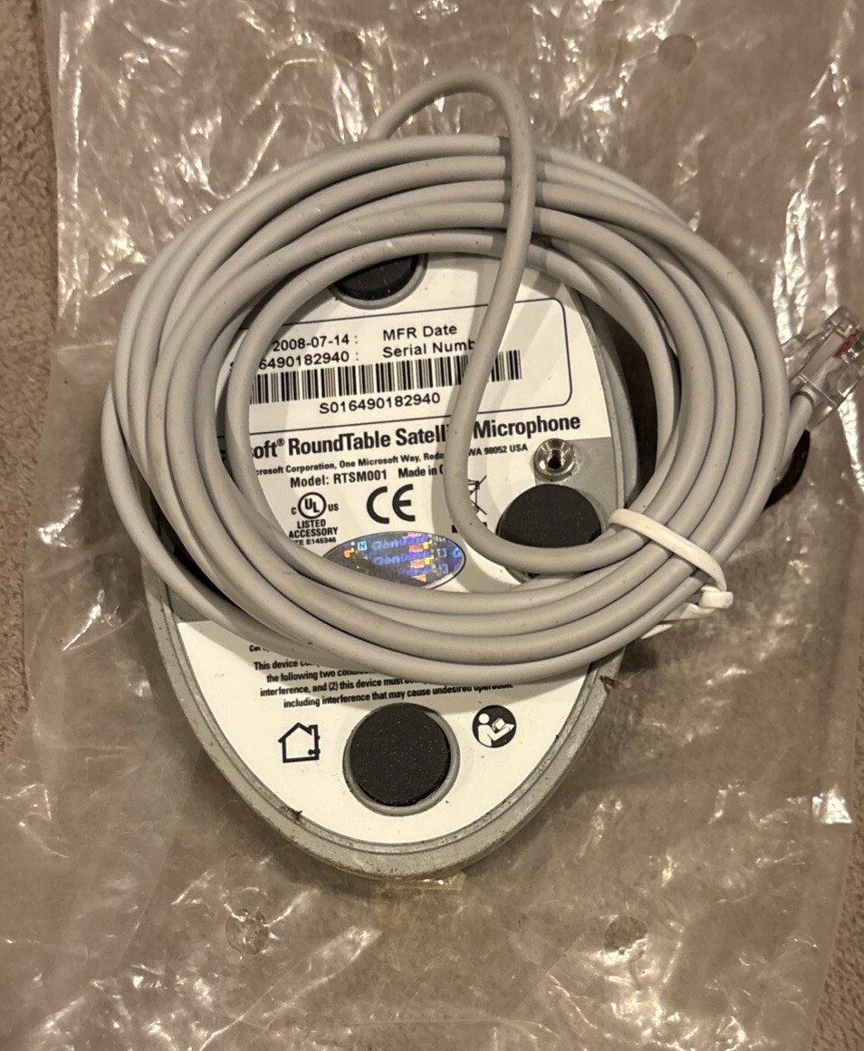 Microsoft Round Table Satellite Microphone # RTSM001 * NEW