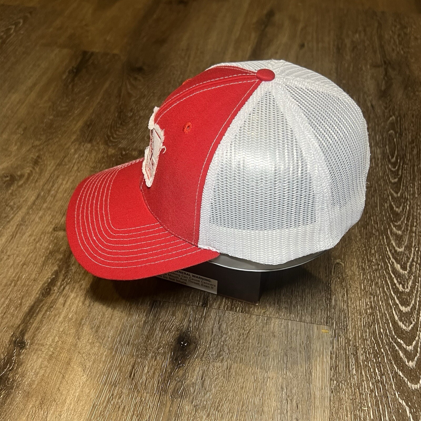 Richardson Golden Isles First Tee Snapback Hat Red White Trucker Mesh Cap