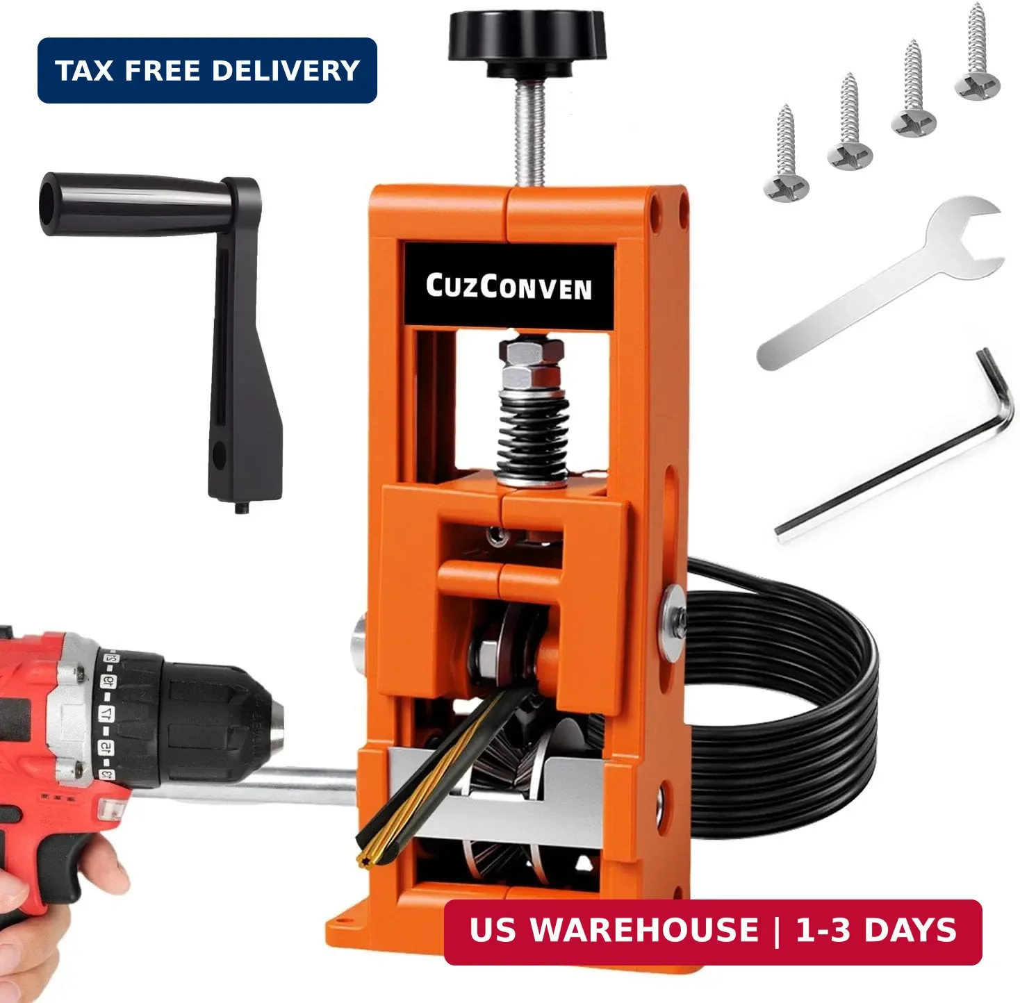 Wire Stripper Machine,0.04-1 Inch Scrapping Copper Wire Peeler Machine, Drill...