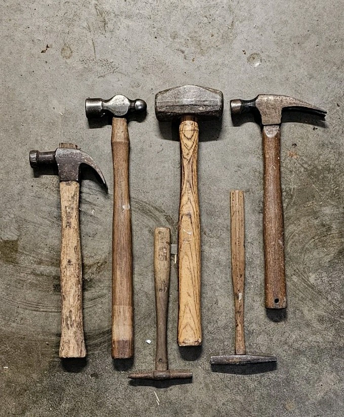 Vintage Hammer Collection Lot Of 6, Palmer, Stanley & Others