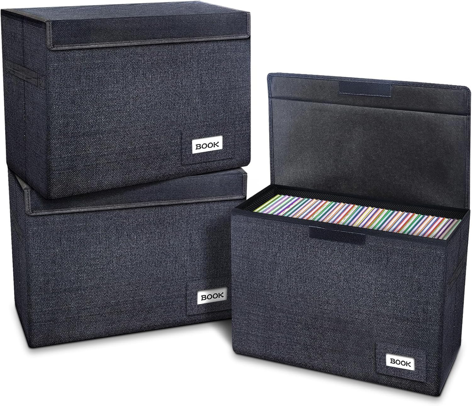 3 Pack Comic Book Storage, Collapsible and Stackable Comic Short Box | Moisturep