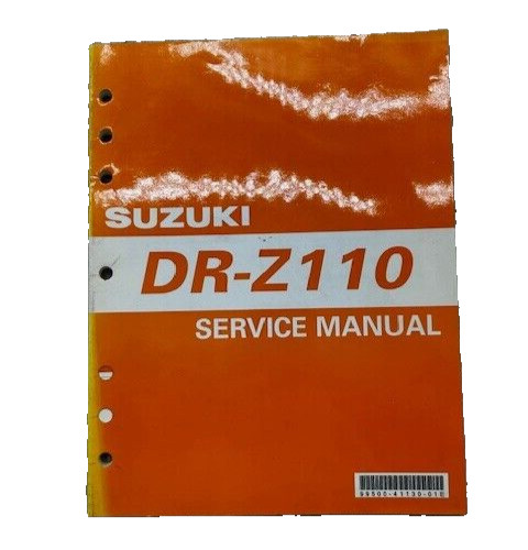 2002 Suzuki DR-Z110 Factory Shop Service Repair Manual SKU4