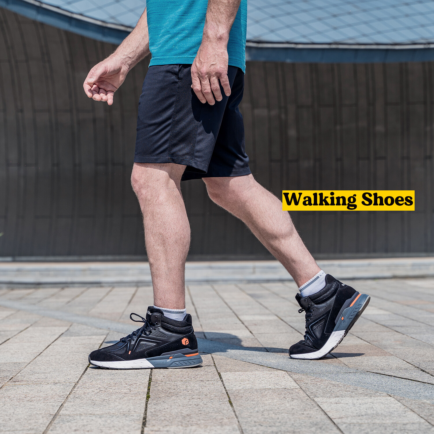 FitVille Men's High-top Extra Wide Sneakers Ankle Protect Casual Walking Shoes