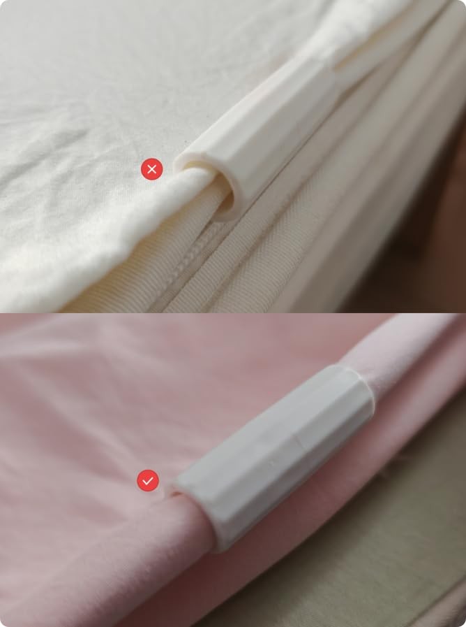 12pcs Bed Sheet Grippers Holders Fasteners Clips Keep Sheets
