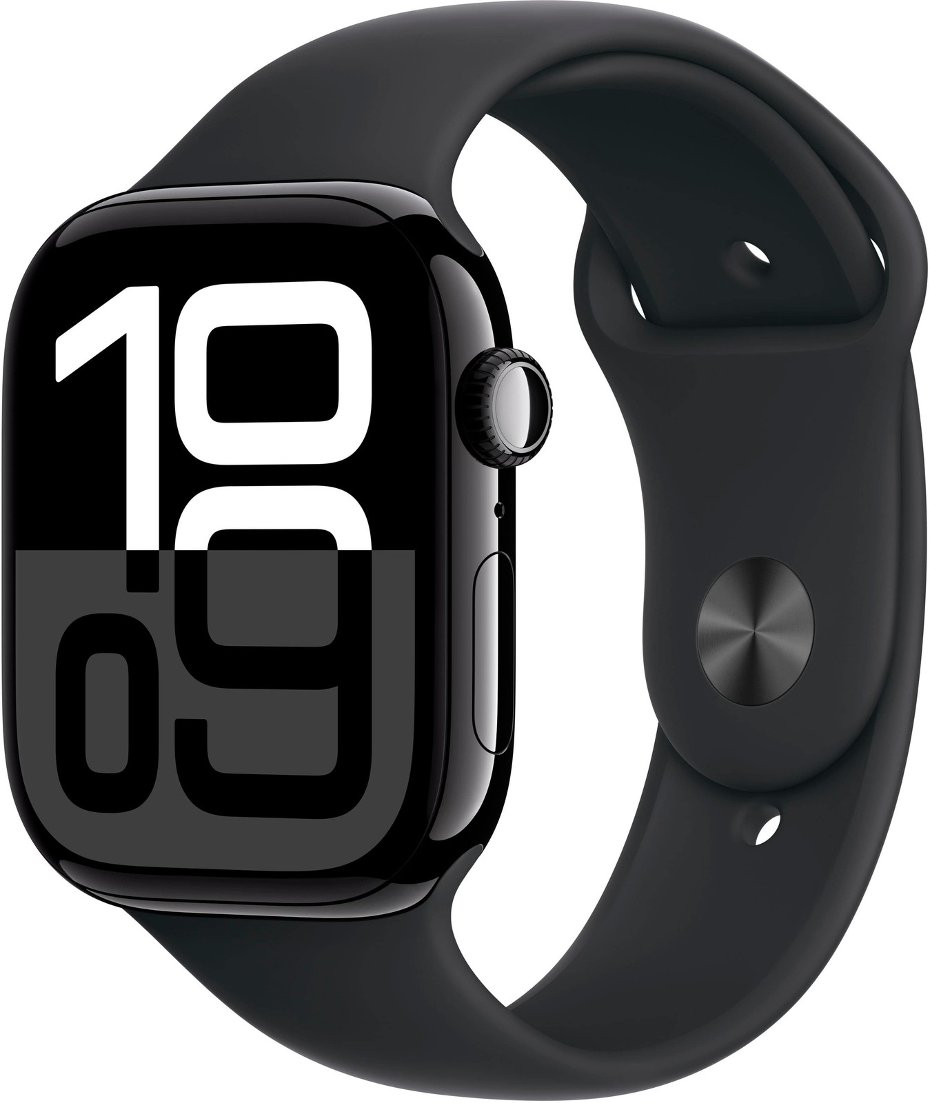 Apple Watch Gen 10 Series 10 Cell 46mm Jet Black Aluminum - Black Sport Band