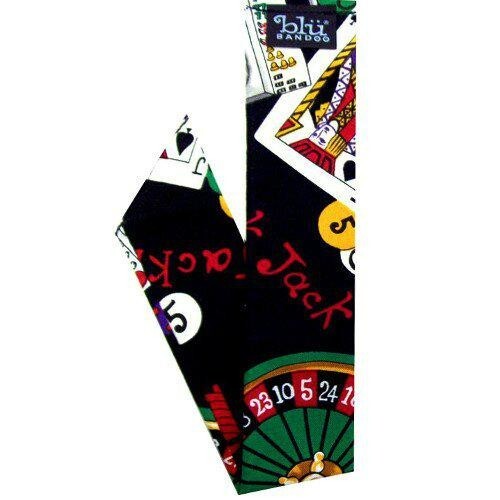 Blubandoo Cool Tie Scarf  with Water Activated Crystals - Vegas Baby!