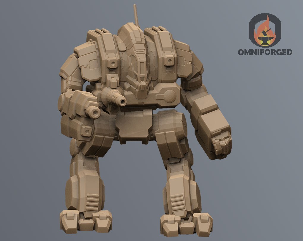 Cataphract Mini CTF-1X MWO Mech Miniature Compatible with Battletech