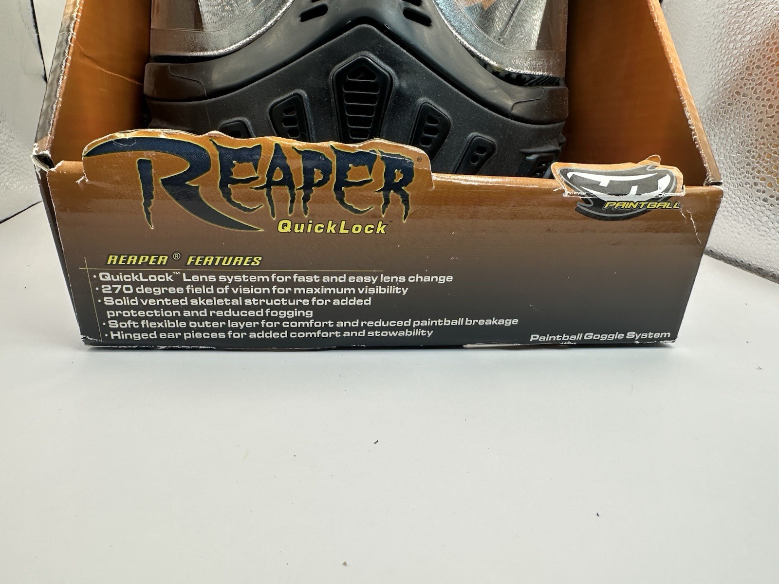 JT Quick Lock Paint Ball Mask Black, One Size