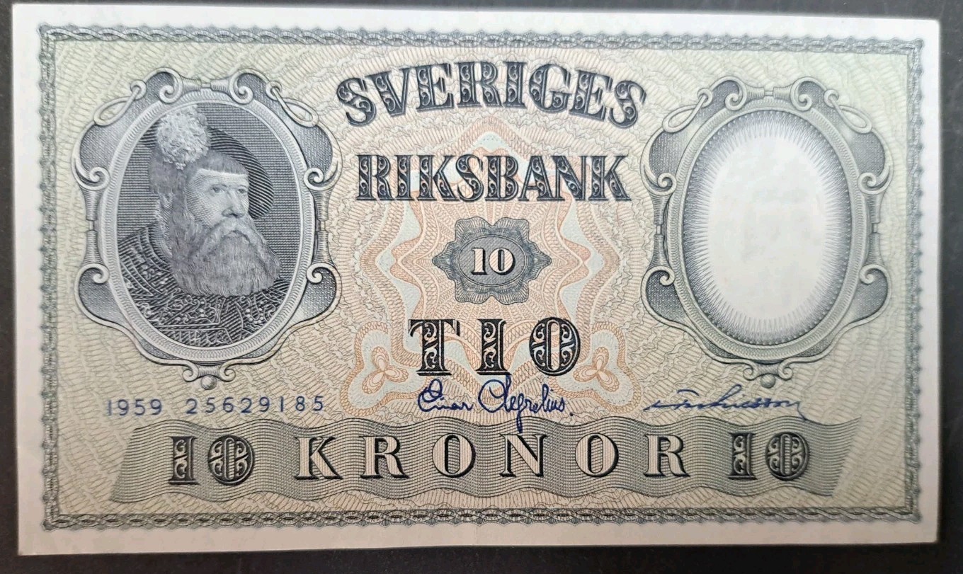 1959 Sweden 10 Kronor P43g, 25629185.