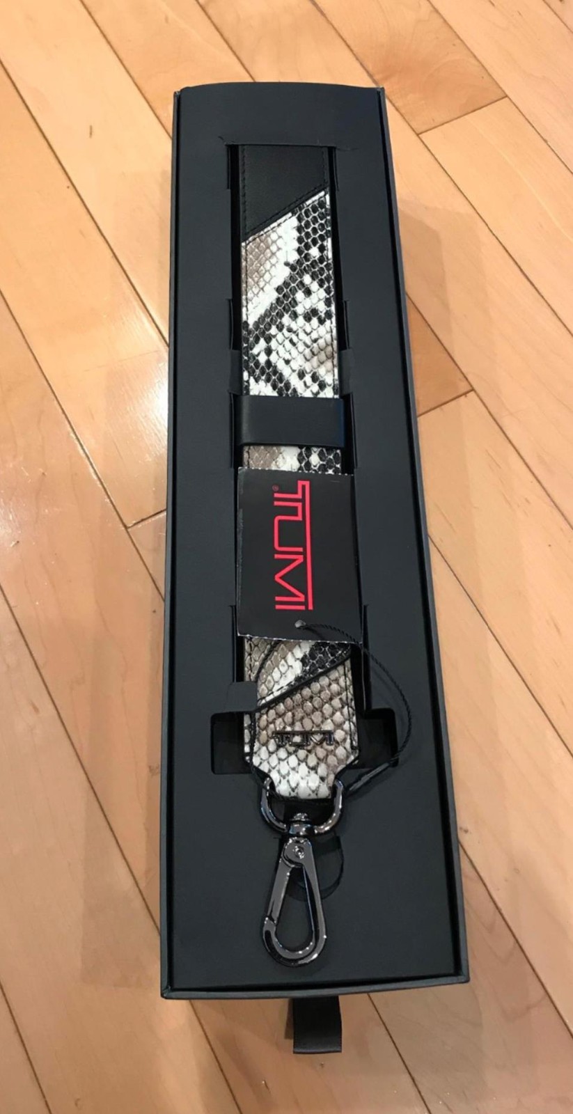 NIB Custom TUMI SHOULDER STRAP BAG REPLACEMENT NEW - FAUX SNAKE Pattern