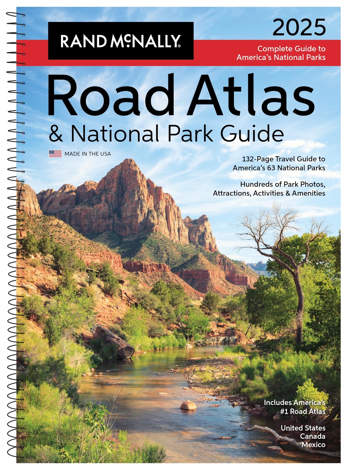 Rand Mcnally 2025 National Park Road Atlas & Guide Multicolor