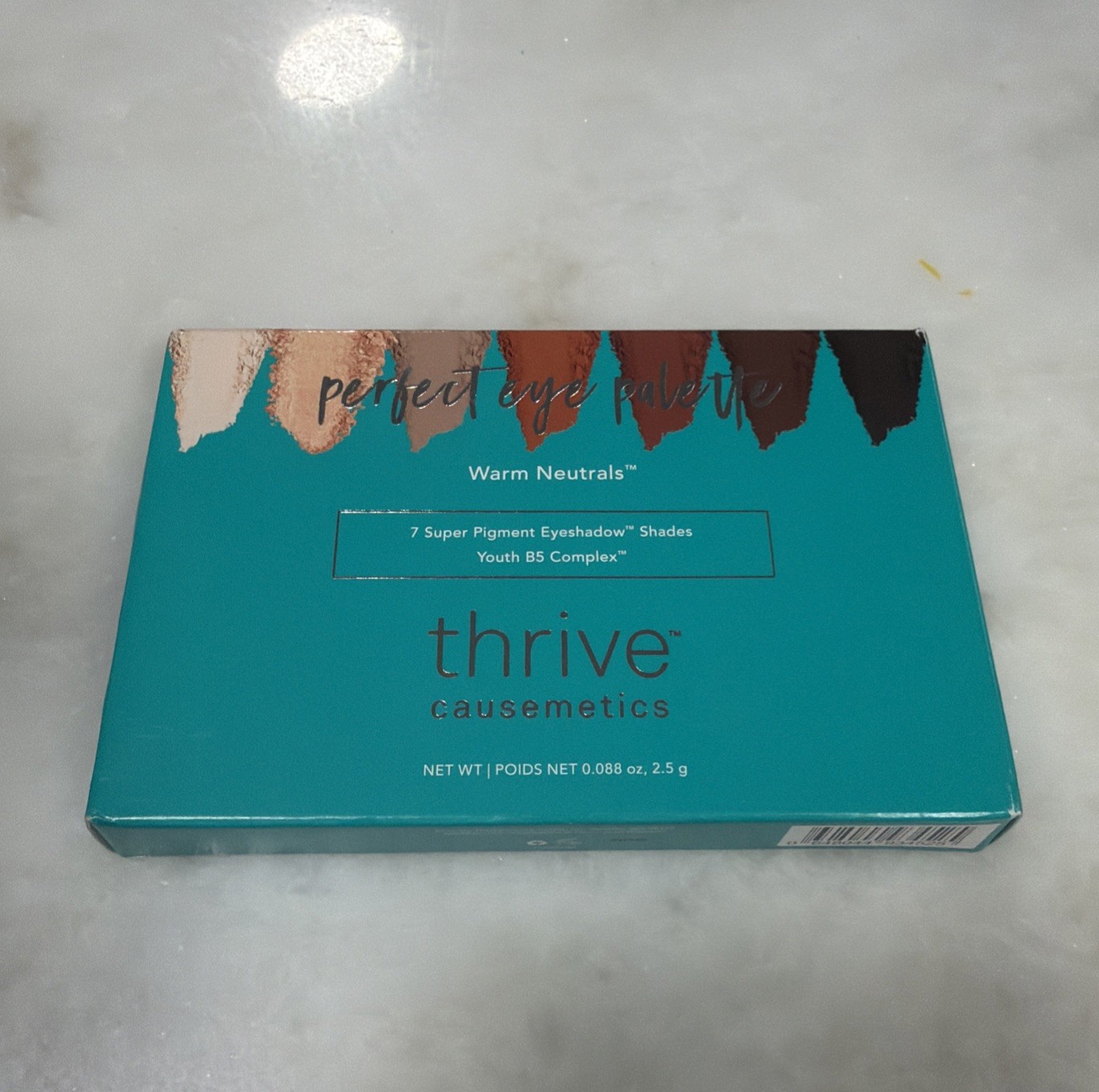 Thrive Causemetics Perfect Eye Palette, Warm Neutrals 7 Shades, Brand New!