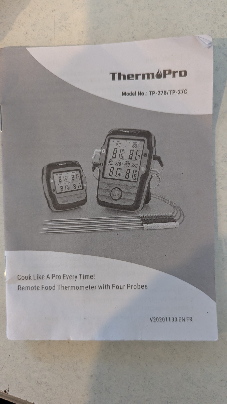 ThermoPro TP27B Long Range 4 Probes Wireless Meat Thermometer