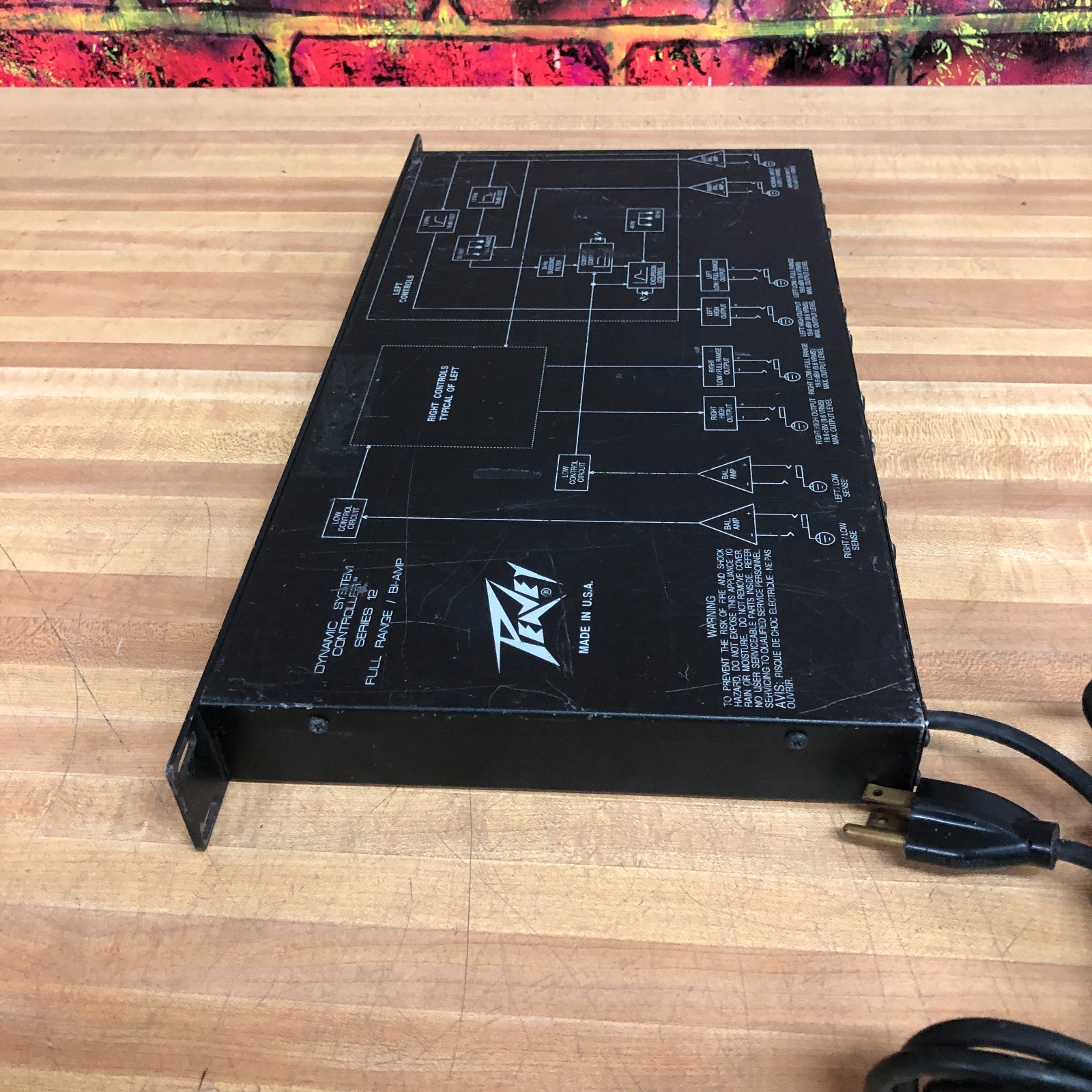 Peavey Dynamic System Controller Full Range/Bi-Amp Series 12 Rack Mount (WORKS)