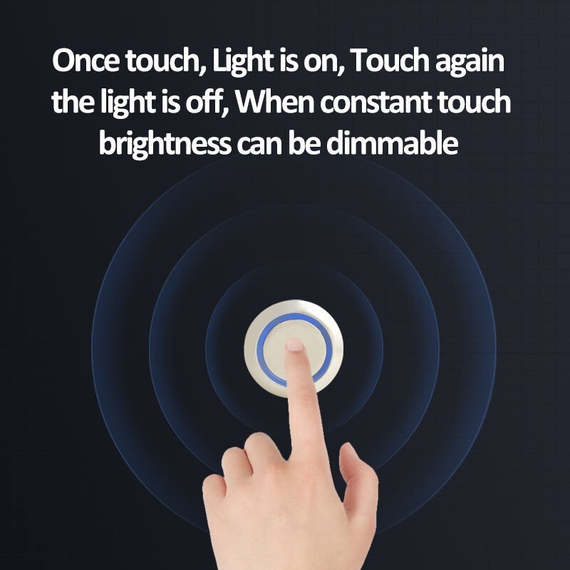 LED Dimmer 5V 12V 24V Touch Sensor Control Switch Button Control Stepless Dimmab