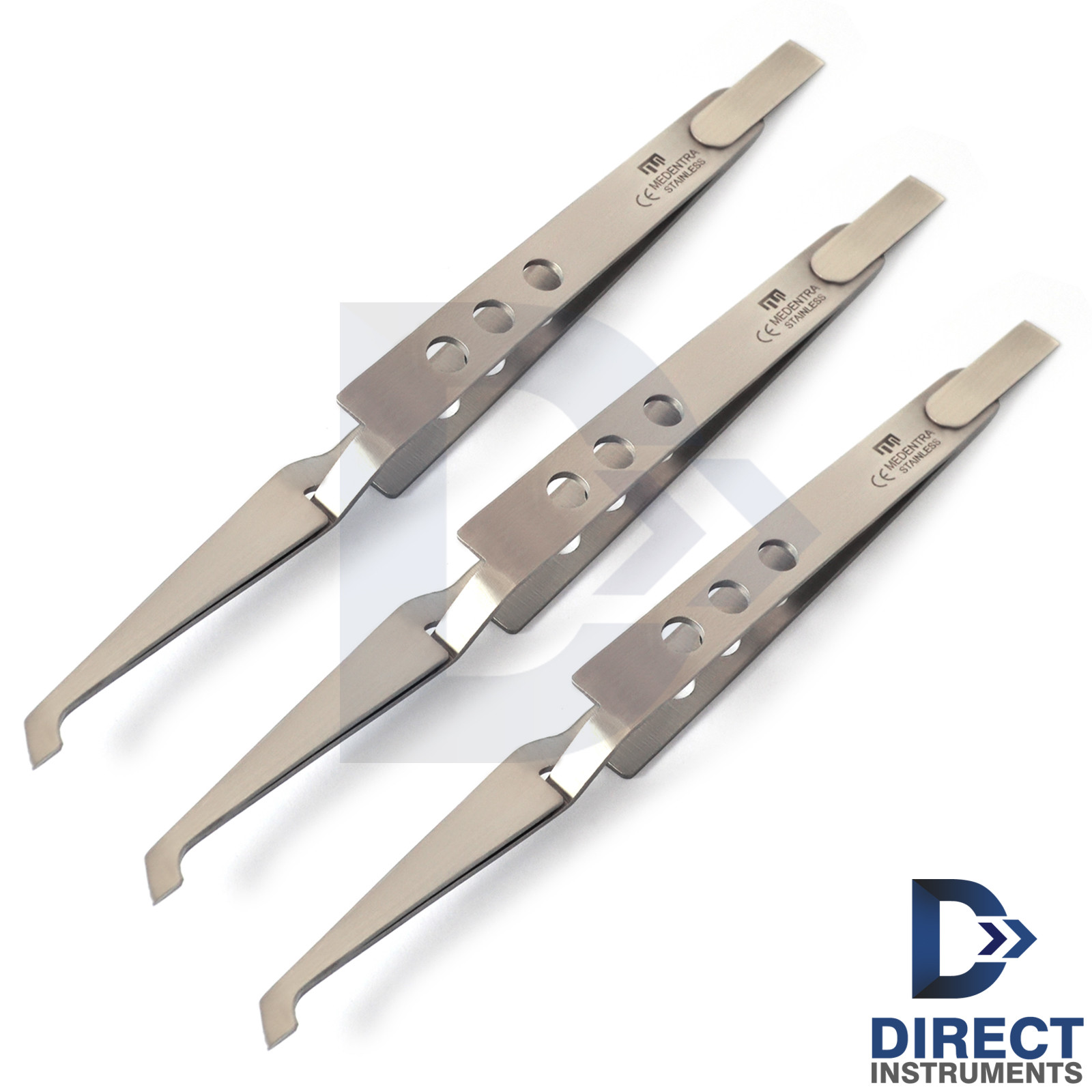 X3 Orthodontic Reverse Action Tweezers Dental Bracket Holding Cross Lock Forceps