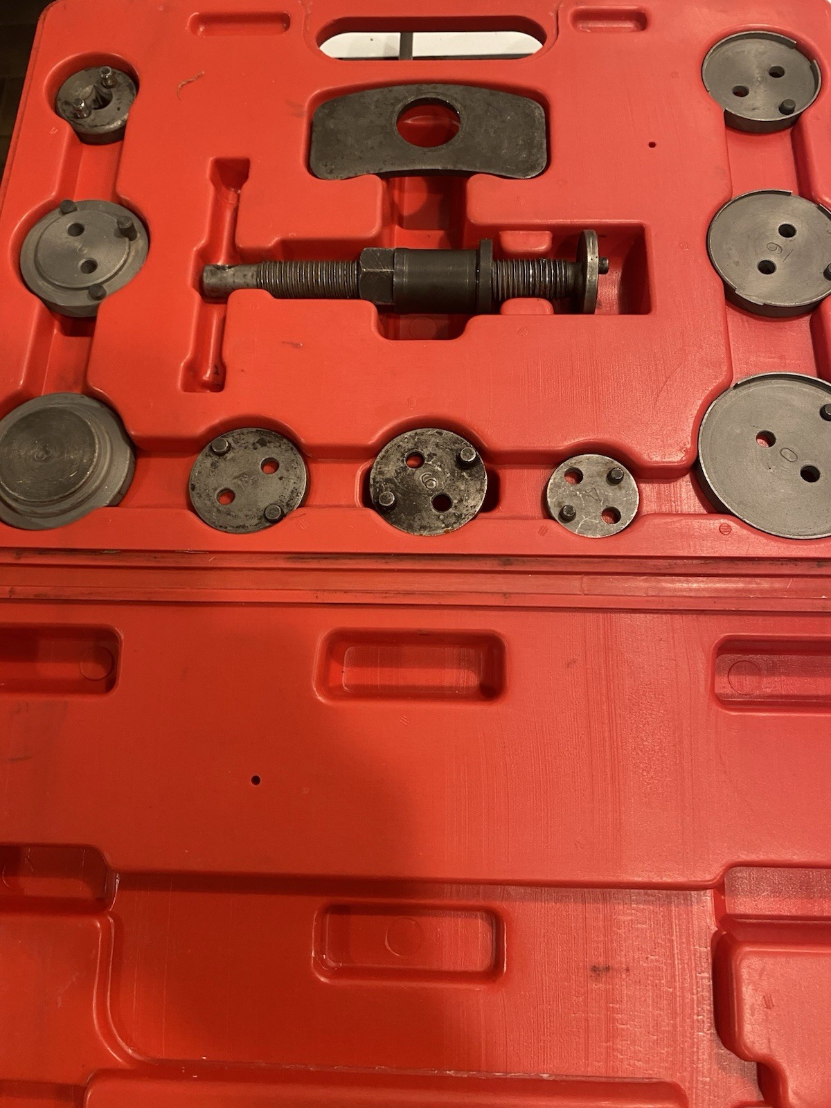 12Pcs Car Disc Brake Caliper Rewind Tool Piston Compressor Wind Back Repair Kit