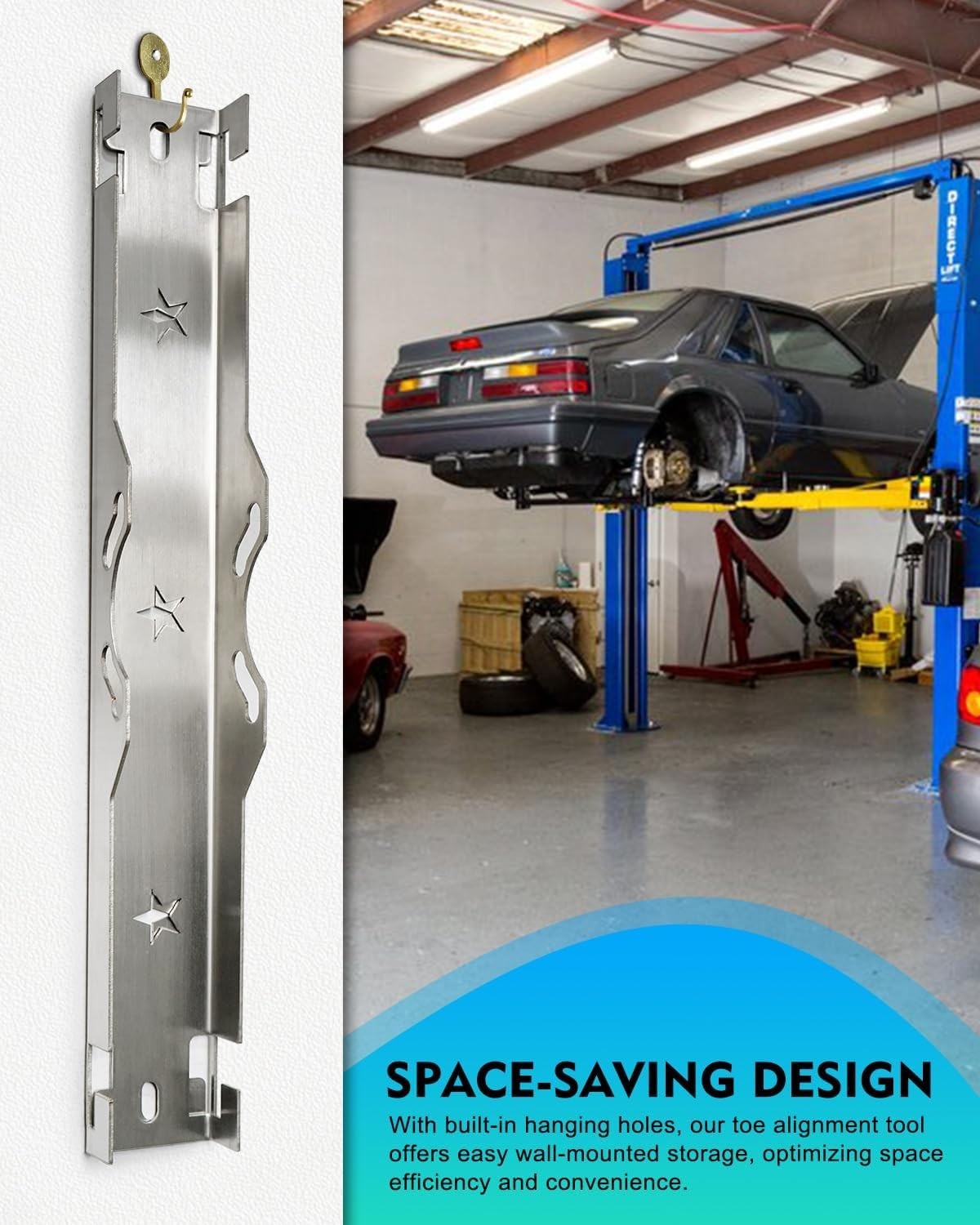 Professional-Grade Stainless Steel Wheel Alignment Tool for Enhanced Stability