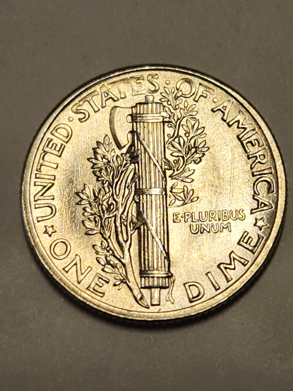 1943 UNC+++ Mercury Dime Blast White