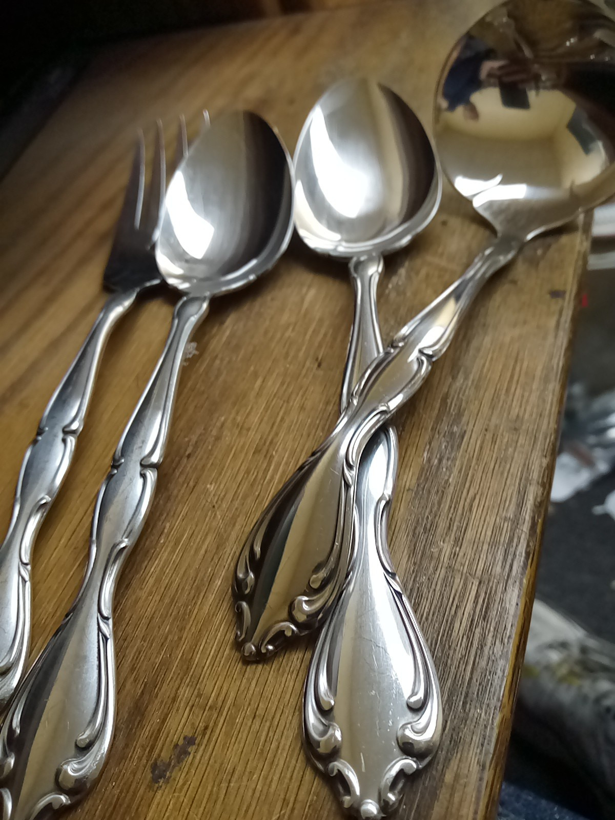 Oneida Community Stainless CANTATA 4 Serving Pieces  Free Shipping