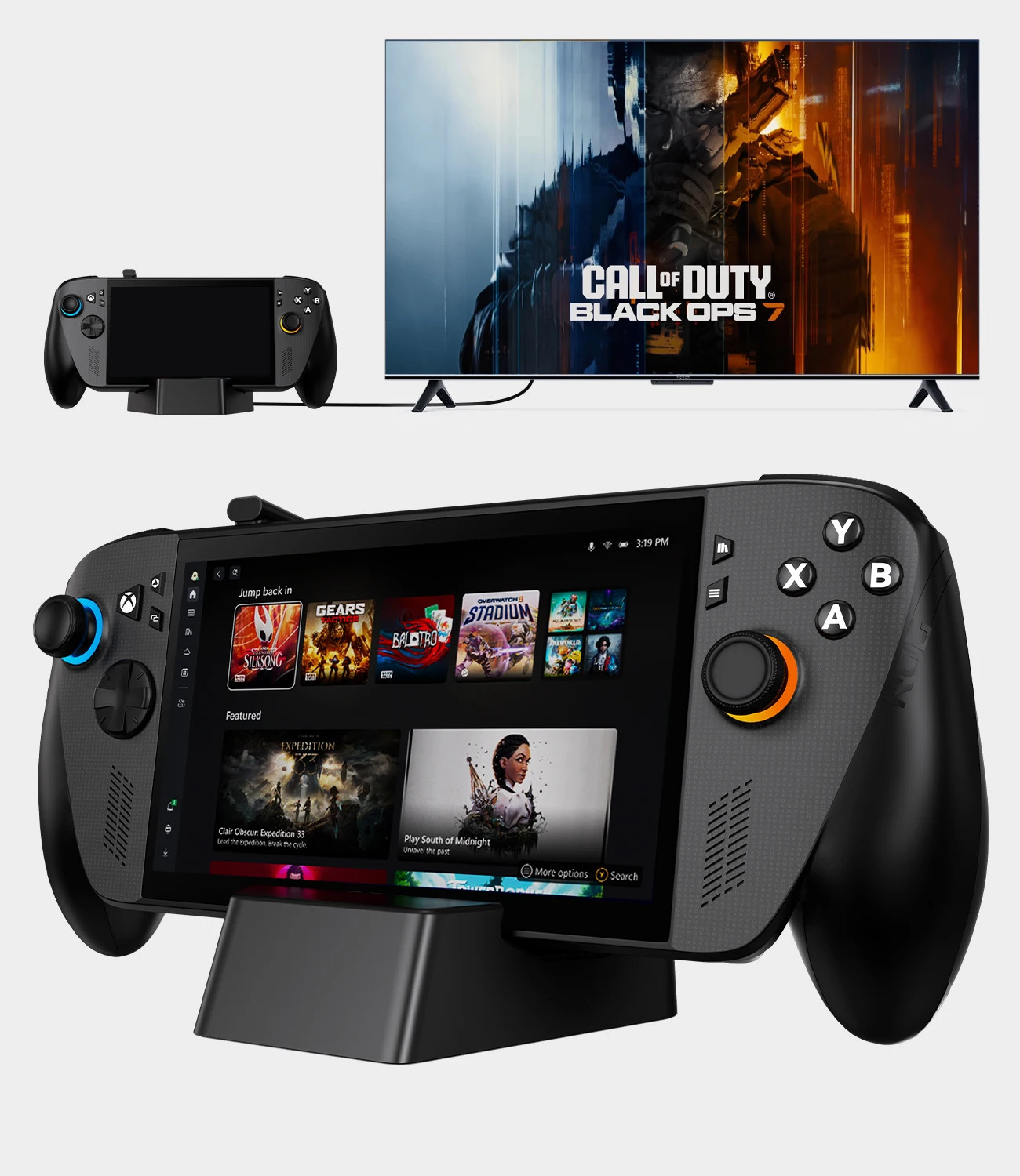 5 in 1 Docking Station for ROG Xbox Ally X(2025) 4K@144Hz HDMI Adapter/USB-A 3.0